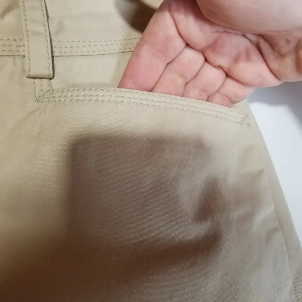 J. Crew Pants Womens 4 Flat Front Khaki Tan Ankle Pants